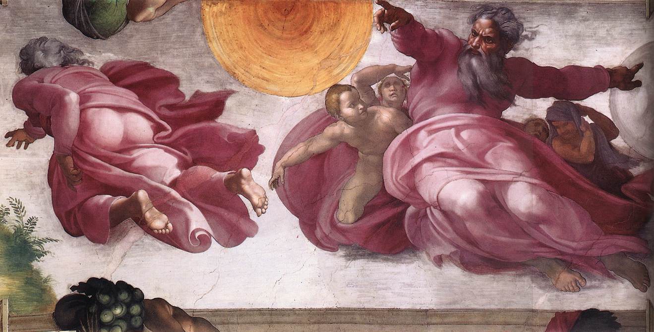 https://upload.wikimedia.org/wikipedia/commons/3/3c/Michelangelo,_Creation_of_the_Sun,_Moon,_and_Plants_01.jpg